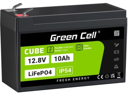 LiFePO4 Green Cell Cube 12,8V 10Ah LFPGC12V10AH LITHIUM-GELPHATE BATERIE