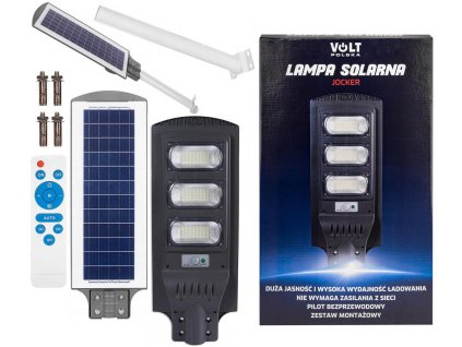 Solární lampa VOLT POLSKA JOCKER 120 + panel 12W + 12 000mAh + dálkové ovládání