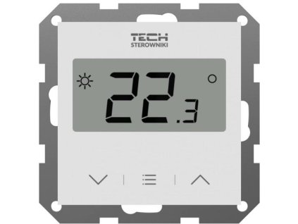 Pevně připojený dvoustavový pokojový regulátor bílý F-2Z v1 Tech controllers