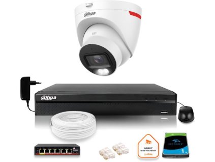 DAHUA IP dohledová sada WizColor 2K 4MPx 30m venkovní kamera