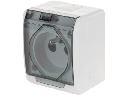 hermes gniazdo hermetyczne podwjne natynkowe z uziemieniem 16a ip44 z klapk dymn gnt 032201 485662feac1c9