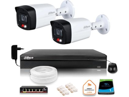 DAHUA IP dohledová sada 2 kamer IPC-HFW1439TL1-A-IL 4Mpx