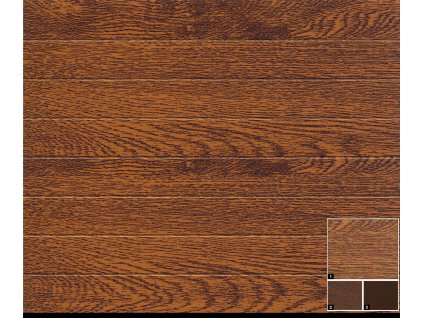 Sekční garážová vrata Renomatic/Hormann s pohonem Supramatic E a kolejnicí FS10-K - reliéf M Decocolor. Rozměr 5000x2125 mm.