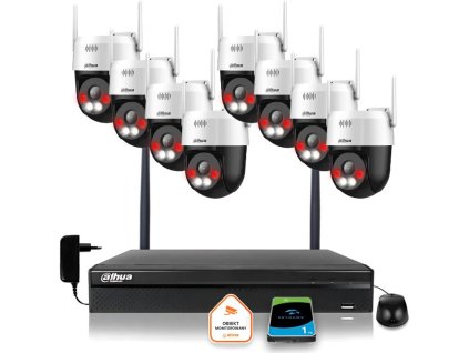 Dahua IP dohledová sada Bezdrátové 6 kamer 5MPx P5AE-PV a DVR s 1TB