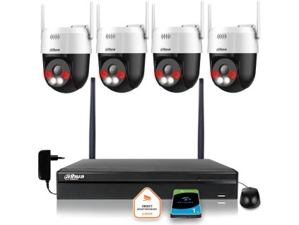Dahua IP dohledová sada Bezdrátové 4 kamery 5MPx P5AE-PV a DVR s 1 TB