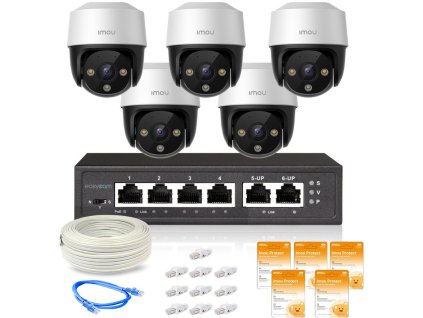 Sada 5 IP kamer Imou Cruiser 4MP POE s cloudem Imou Protect Basic