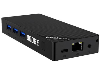 Mini PC Qoobe SUC N100/16GB/SSD 512GB/Win 11 Pro černá
