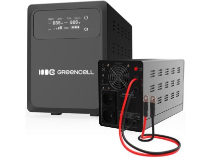 UPS EMERGENCY SUPPLY Greencell PowerCore 800VA 500W AVR 12VDC LCD