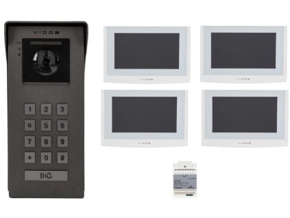 Videotelefon VIDOS 2IP S200/4 x M200W-X