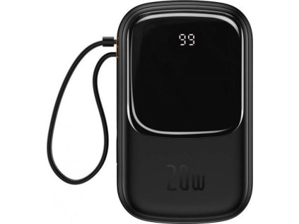 Powerbanka Baseus Qpow Digital Display PPQD060201 20000mAh 20W PD QC USB-A USB-C + Lightning kabel