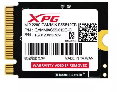 OUTLET_1: Adata XPG GAMMIX S55 512GB M2230 SSD (OUTLET)