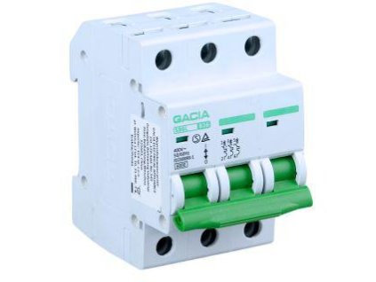 Jistič,6kA,B,3pólový,16A GACIA SB6L B 3P 16A
