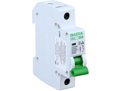 Jistič,6kA,B,1pól,6A GACIA SB6L B 1P 6A