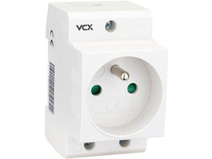 gniazdo na szyne th 35 z bolcem uziemiajcym 230v vcx gn th 236dd2ccd0b37