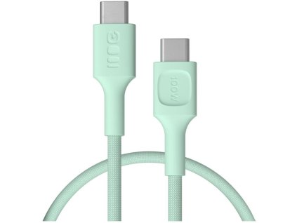 Kabel USB-C / USB-C Greencell PowerStream 30cm PD 100W zelený opletený kabel