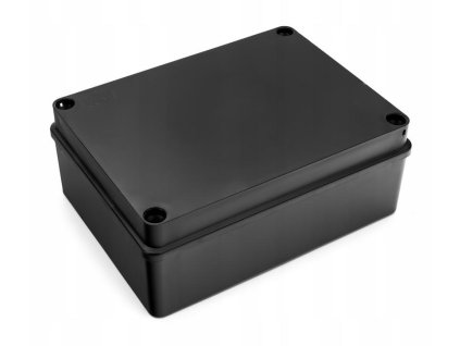 Hermetický box 190 x 140 x 70 bez vývodek IP65 bezhalogenový, černý PAWBOL S-B416C
