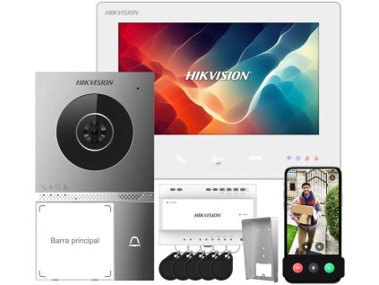 Dvoudrátový videovrátný vstupní systém Hikvision DS-KIS705EY