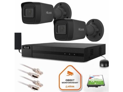 zestaw do monitoringu hilook 2 kamery ip ipcamb4p black 2k ded4d6e7e36b6