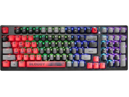 A4TECH BLOODY S98 USB sportovní červená mechanická klávesnice (BLMS Red Plus spínače)
