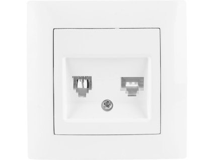 gniazdo telefonicznokomputerowe vcx lc 42 biay 2c717b319e545