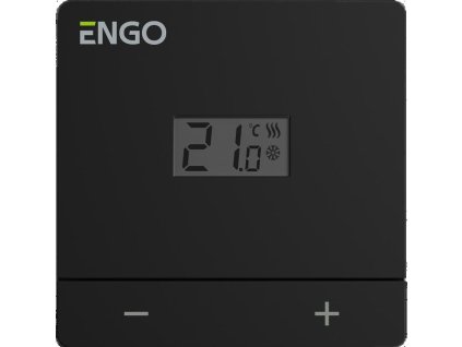 ENGO Controls EASY-24B - regulátor teploty, 24V, denní, černý, povrchová montáž