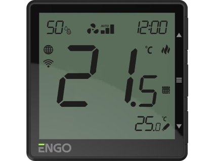 ENGO Controls EFAN-24B - Řídicí jednotka ventilátoru, 24V, černá, internetová, k montáži pod omítku , Wi-Fi