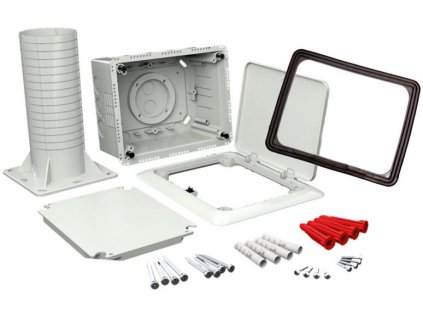 Univerzální box pro tepelnou izolaci s nosnou trubkou a otevíracím víkem Kopos KUZ-VOI_KB