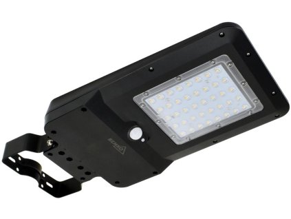 SOLÁRNÍ LED POULIČNÍ SVÍTIDLO SOLGER 25W 3000LM 4000K IP65 ČERNÁ CZ. PIR