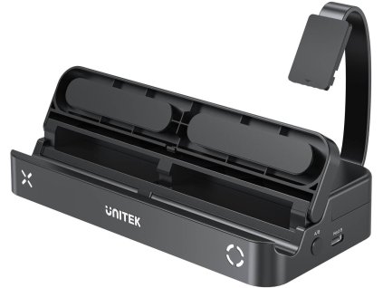 Dokovací stanice Unitek pro Nintendo Switch, PD 100W, HDMI 4K, RJ-45, čtečka karet