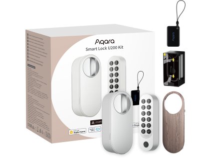 Chytrý zámek Aqara Smart Lock U200 Kit White Chytrý zámek na dveře EL-D02DW