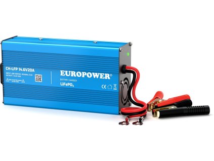 Nabíječka pro nabíječku EUROPOWER CH-LFP/12/20 14,6V 20A pro baterie LiFePO4
