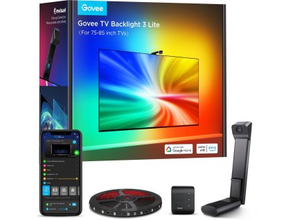 Govee H6099 TV Backlight 3 Lite LED podsvícení pro 75-85" TV, RGBICW, Wi-Fi+Bluetooth