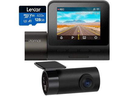 wideorejestrator 70mai dash cam a200 kamera wsteczna rc11 karta lexar 128gb 3e45f52504490