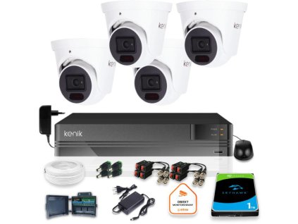 zestaw monitoringu kenik 4 kamery 5mpx rejestrator 5w1 1tb 065932d643dfd