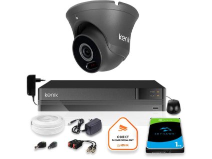 Sledovací sada Kenik 2MPx kamera 5v1 DVR 1TB