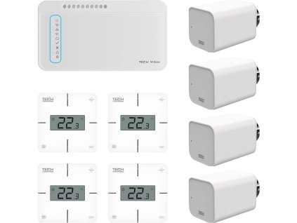 TECH CONTROLLERS Bezdrátová zónově řízená sada pro vytápění radiátorů