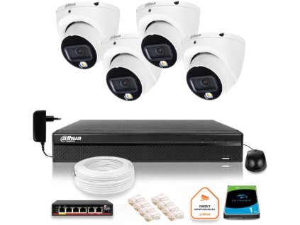 zestaw monitoringu ip dahua 4 kamery ipchdw1439vail 4mpx 396b90c80f6b9