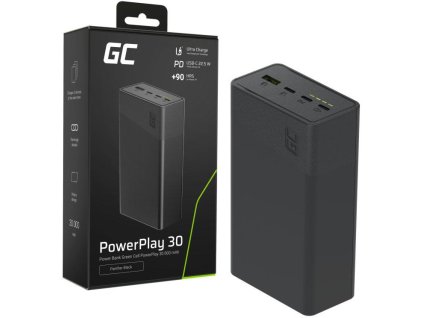 powerbank greencell powerplay 30 30000mah szybkie adowanie 225w 3x usbc pd 1x usba 0f09c5de19380