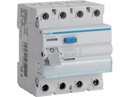 hager rccb wycznik rnicowoprdowy 3p n 25a 30ma 6ka ac cda425j be9bff63007f8