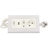 przedluzacz biurkowy z wylacznikiem z or ae 1328 2x250v ac i usb mini