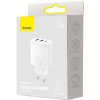 adowarka sieciowa baseus compact quick charger ccxje02 30w 2x usba 1x usbc pd 30 qc 30 biaa 31258e5d6bcf7