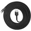 kabel usba usbc baseus cafule catklfug1 300cm 3a qc 30 czarnoszary w nylonowym oplocie 129518e3a8a3a