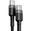 kabel usbc usbc baseus cafule catklfalg1 200cm 100w 5a pd 20 qc 30 czarnoszary w oplocie c8906c84820ad