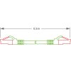 PATCHCORD GETFORT CAT.6A S/FTP LSOH kabel 0,5 m zelený