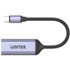 Unitek V1416B USB-C na HDMI 2.1 (8K 60Hz) Šedý 15cm adaptér