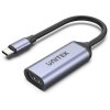 Unitek V1416B USB-C na HDMI 2.1 (8K 60Hz) Šedý 15cm adaptér