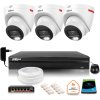 DAHUA IP Surveillance Kit 3 venkovní kamery WizColor 2K 30m