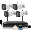 Sada 4 aktivních IR LED kamer Dahua IP s rozlišením 3MPx WI-FI a dosahem až 30 m