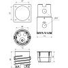 Elektroinstalační krabice pro konečnou izolaci s otvorem KOPOS KEFZ80/VDZ_KB
