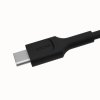 Kabel USB-C / USB-C Greencell PowerFlex 200cm PD 100W černý silikonový